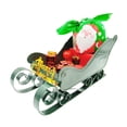 thumbnail image 2 of Adorno de trineo navideño, decoración navideña, modelo de trineo artesanal, decoración navideña, trineo de Papá Noel para centro de mesa, estante Verde, 2 of 8
