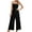 Black, variant on Jumpsuits for Women Dressy One Piece Off Shoulder Wide Leg Pants Romper Jumpsuits Solid Casual Lapel Belt High Waisted Jumpsuit Clubwear Red L