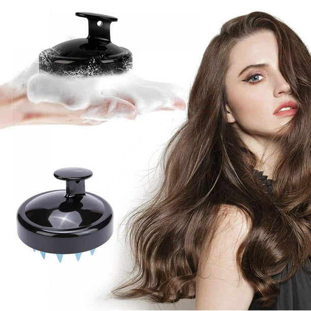 Scalp Massager Shampoo Brush Manual Scalp Care Brush Head Scrubber Hair Comb Brush with Long & Soft Silicone Bristles for Scalp Relaxing, Exfoliate and Remove Dandruff, Hair Growth Clear Blue Scalp Massager Shampoo Brush Manual Scalp Care Brush Head Scrubber Hair Comb Brush with Long & Soft Silicone Bristles for Scalp Relaxing, Exfoliate and Remove Dandruff, Hair Growth Clear Blue