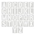 thumbnail image 1 of Letter Stencils And Numbers PET Reusable Templates for DIY Art Crafts 26 Letters 10 Numbers Comprehensive Stencil Set for Wood Fabric Signage Cake Decorating, 1 of 8