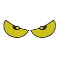 thumbnail image 1 of Abbracc Big Eyes Car Sticker Cute Motorcycle Sticker for Bike Air Conditioner Window yellow, 1 of 9
