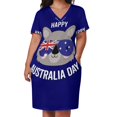 thumbnail image 3 of Happy Australia Day - wombat Vestido suelto con bolsillos Vestidos Ropa estética vestidos de noche de lujo 2025, 3 of 7