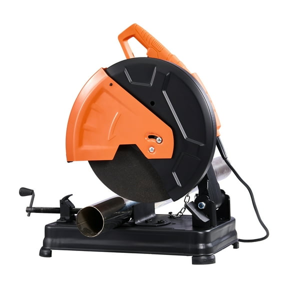 KFFKFF 14-Inch Metal Cutting Chop Saw, 2000W Motor, 3500 RPM Speed, Adjustable 0-45° Cutting Angle, Ideal for Metal Tubes, I-Beams, and Channel Steel