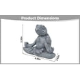 thumbnail image 5 of Meditating Turtle Statue, Resin Zen Yoga Animal Figurine in Lotus Position, Realistic Meditative Sculpture, 4.5 x 2.5 x 3.3 in / 11.4 x 6.4 x 8.5 cm Home Garden Decor, Gifts for Women, Mom, 5 of 5