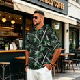 thumbnail image 5 of UDAUDU Mens Camo Shirts with Hood Breathable Lightweight Short Sleeve Hooded Gym Workout Fall Trendy Sweatshirt Green L, 5 of 8
