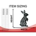 thumbnail image 2 of Metal Folk Flower Bunny Wall Art - 14 Color Options 36, 2 of 5