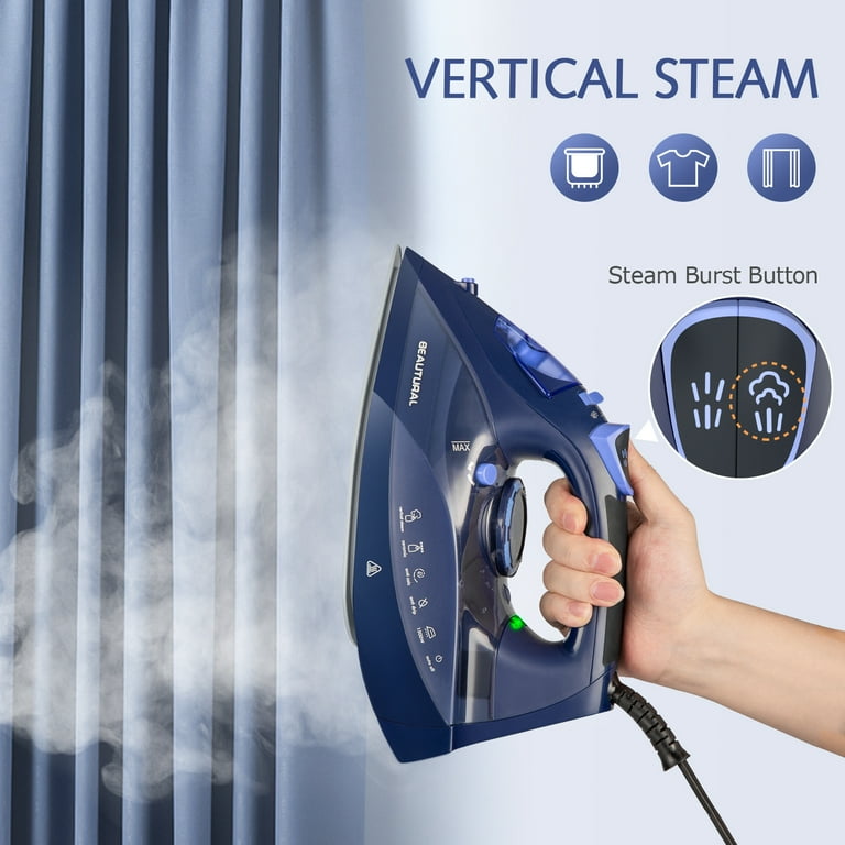 BEAUTURAL 1800 Watt Steam Iron for Clothes with Precision