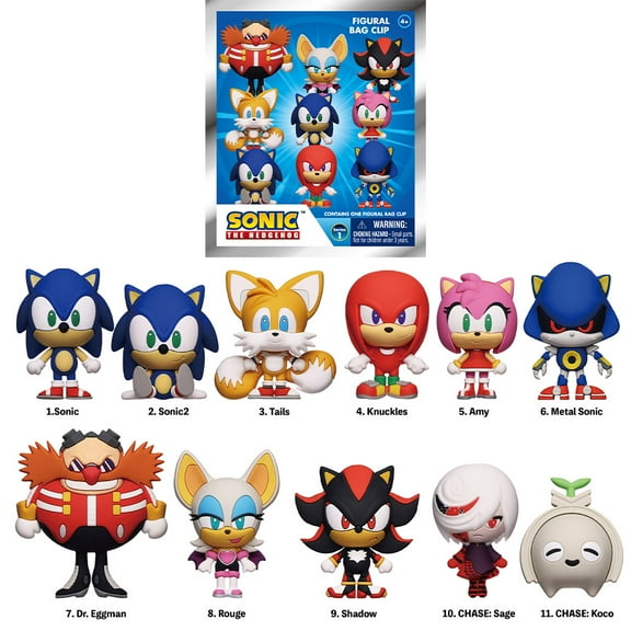 Sonic 3D Figural Blind Bag Keychain
