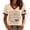 Beige(911), variant on 9/11 25th Anniversary Shirt T Shirts for Women We Will Never Forget 911 Patriotic Vintage Memorial Honor Tops Beige S