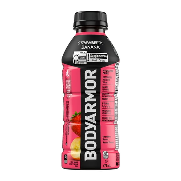 BodyArmor SuperDrink Strawberry Banana Bottle, 473 mL