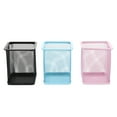 thumbnail image 1 of 3pcs Pen Pot Cuboid Iron Mesh Pencil Holder Desktop Pencil Container for Office, 1 of 7