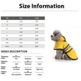 thumbnail image 3 of Waterproof Dog Raincoat Lightweight Pet Rain Jacket Outdoor Apparel for Small Medium Large Dogs Rainy Day Wear Outdoor Pet Rainwear Essential, 3 of 7