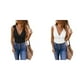 thumbnail image 4 of Sonducket Camiseta sin mangas de poliéster para mujer, camisetas sin mangas informales cómodas y elegantes, ropa, blusa, capas, transpirable, Prendas para la parte del cuerpo Negro,1 2XL, 4 of 6