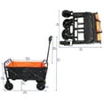 thumbnail image 6 of Collapsible Folding Wagon Cart for Garden, Shopping, Beach, and Camping - Portable Outdoor Utility Wagon Trolley with Storage, 6 of 7