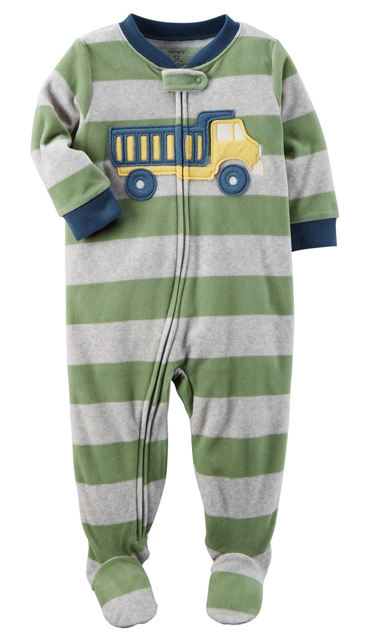 carters fleece pajamas 12 months