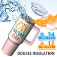 thumbnail image 3 of Mom's Go-To Gift: Large 40 Ounce Tumbler with Straw, Double Wall Insulated Stainless Steel Thermos, Keeps Ice Frozen, Perfect Mother's Day Gift for Grandma, Her, 3 of 5