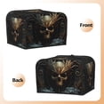 thumbnail image 3 of Daiia Vintage Ornate Skull Pattern 4 slice Toaster Cover, Toaster Appliance Dust-proof Cover For Kitchen Small Appliance Dust Cover and Fingerprint Protection, 3 of 7