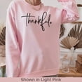 thumbnail image 3 of Thankful Sweatshirt, Thanksgiving Sweatshirt for Women, Thanksgiving Sweatshirt, Autumn sweatshirt, Thanksgiving Crewneck, Fall Sweatsh (LightBlue, M), 3 of 12