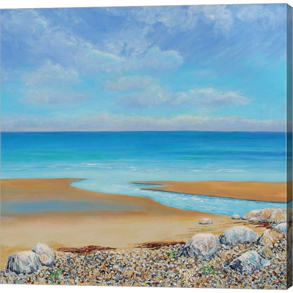 Great Art Now Down to the Sea by Sandra Francis, Canvas Wall Art, 12W x 12H