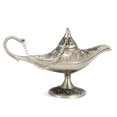 thumbnail image 1 of Metal Carved Legend Lamp Aladdin Magic  Light Wish Pot Fancy Dress Decor, 1 of 6