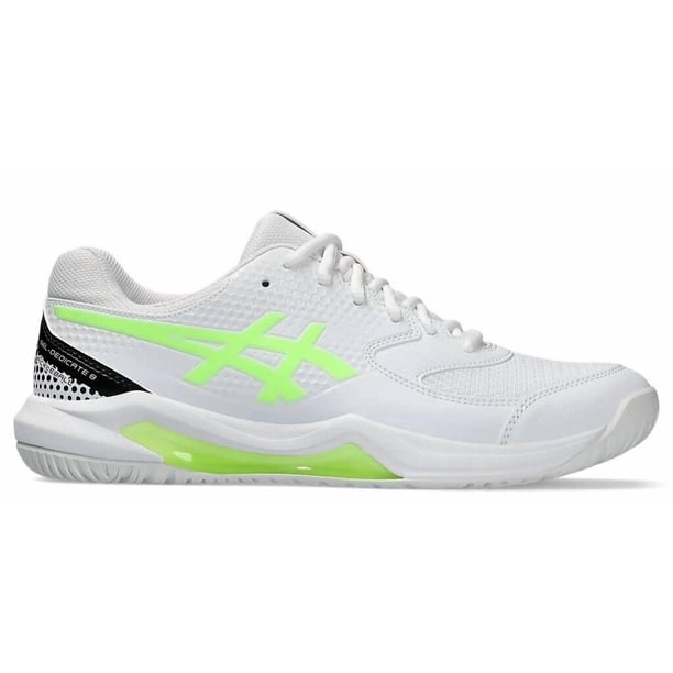 NEW ASICS Gel-Dedicate 8 Pickleball White Lime Burst 1041A409-101 Shoes Men's 12