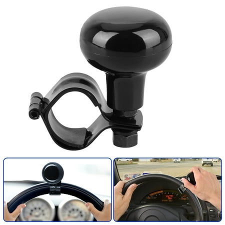 Vehicle Steering Wheel Spinner Knob, TSV Suicide Classic Black  Steering Wheel Spinner with Power Handles Universal Fit