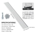 thumbnail image 2 of QinaQin 5-Inch Aluminum Gutter Guard, 104 Feet Long, 0.157-Inch Aperture, 0.02-Inch Thickness, Includes 26 Parts, Scissors, and Gloves, Suitable for All Gutter Types, 2 of 8