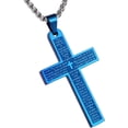 thumbnail image 3 of Celvieroot Stainless Steel Mens Womens Cross Necklace Lord's Prayer Pendant, 4 Colors Available, 3 of 7