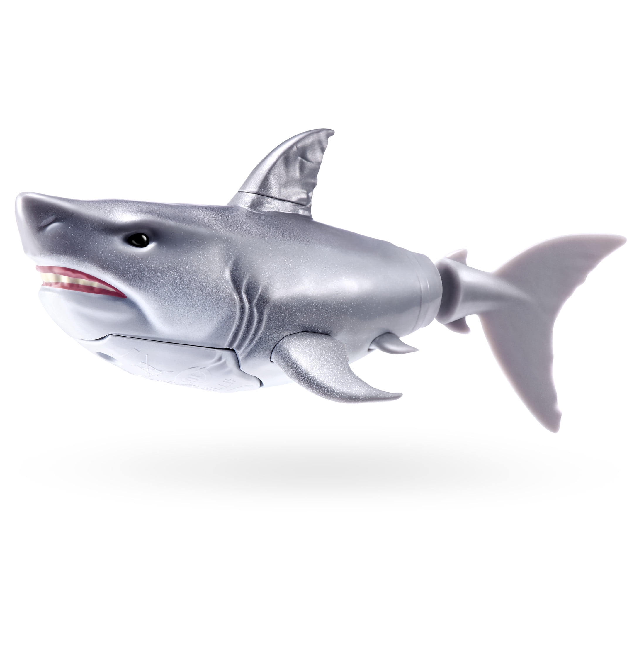 Robo Alive Water Activated White Shark by ZURU - Robotic Swimming Realistic Bath Toy for Kids Ages 3+