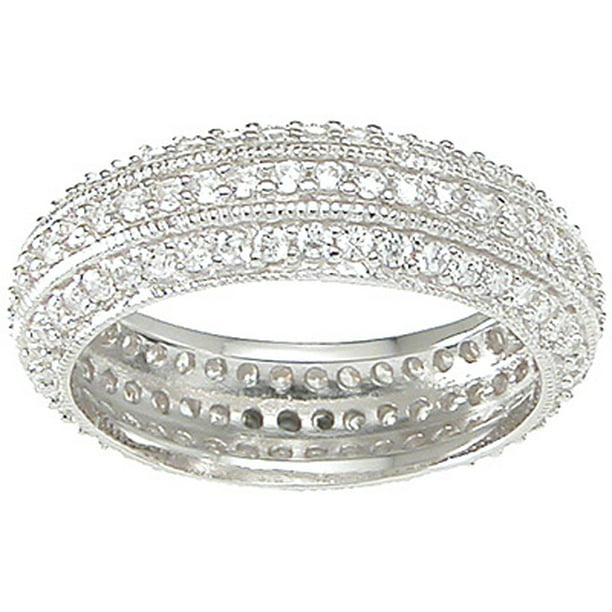 Iceposh 925 Sterling Silver Wedding Rings for Women