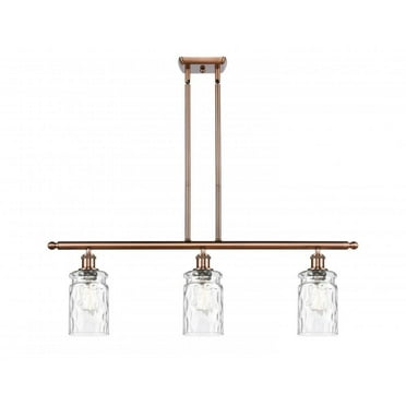 Innovations 516-3I-AC-G352-LED Candor 3 Light Island Light part of the Ballston Collection, Antique Copper