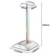 thumbnail image 2 of Headphone Stand, Rgb White Headphone Holder with 3-Port USB Hub Gamer Headset Stand with Backlit Surround Sound, 2 of 5