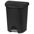 thumbnail image 1 of Sterilite 25 Liter Black Step Can, 1 of 8
