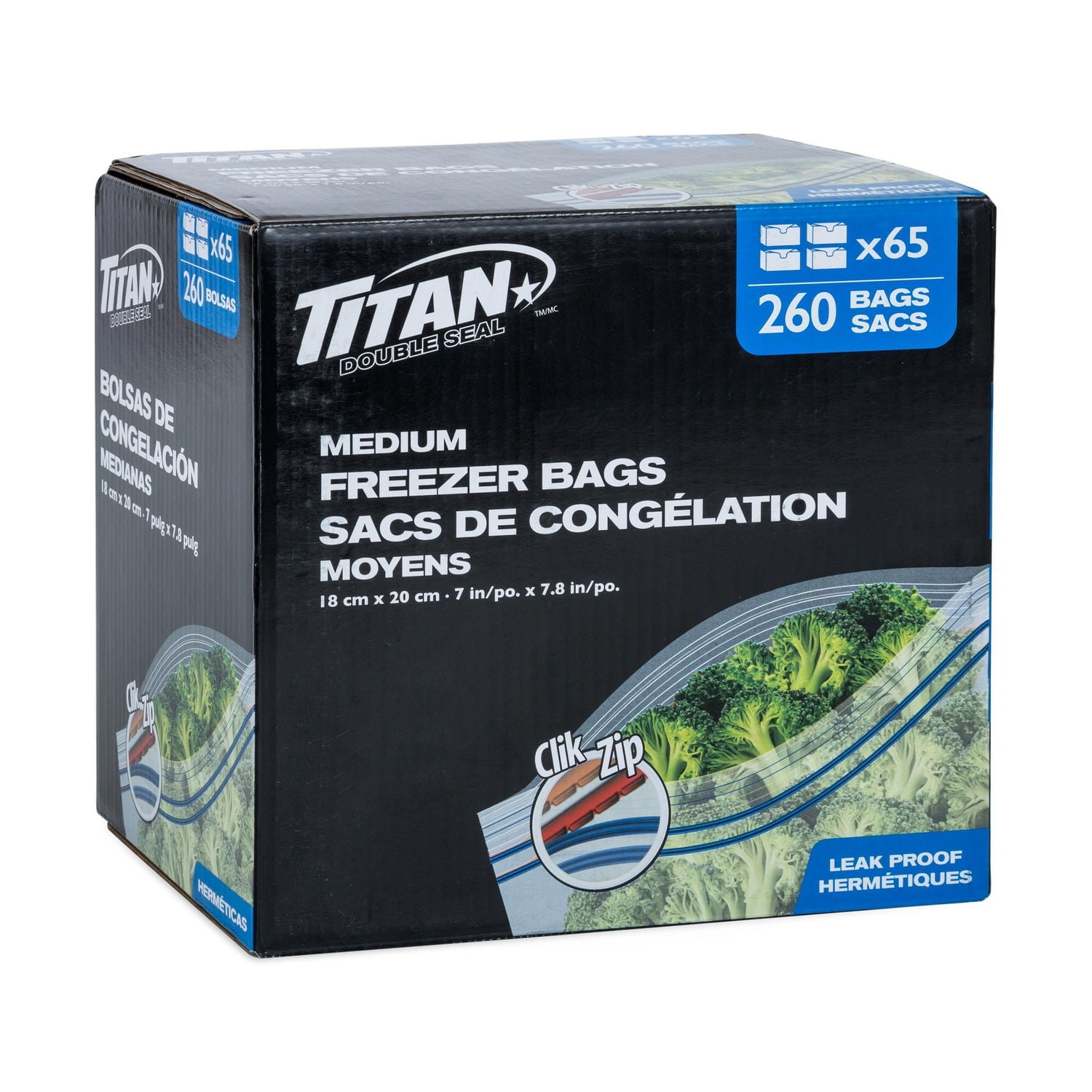 TITAN MEDIUM FREEZER BAGS