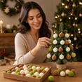 thumbnail image 4 of Qwtwty 49 Pcs Velvet Christmas Decor Ornaments Set, Shatterproof Plastic Hanging Baubles Christmas Decorations for Xmas Tree Holiday Party Decor, 4 of 7
