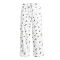 thumbnail image 5 of Womens Halloween Pajama Pants Loose Fit Drawstring Lounge Pants with Ghost Moon Star Print Casual Sleepwear, 5 of 6
