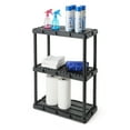 thumbnail image 6 of Gracious Living 3 Shelf Knect-A-Shelf Solid Light Duty Storage Unit 24 x 12 x 33", Black (4 Pack), 6 of 12