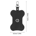 thumbnail image 2 of ULTNICE Portable Dog Poop Bag Dispenser with Hanging Hook for Easy Storage Use Black PU Compact Size, 2 of 8