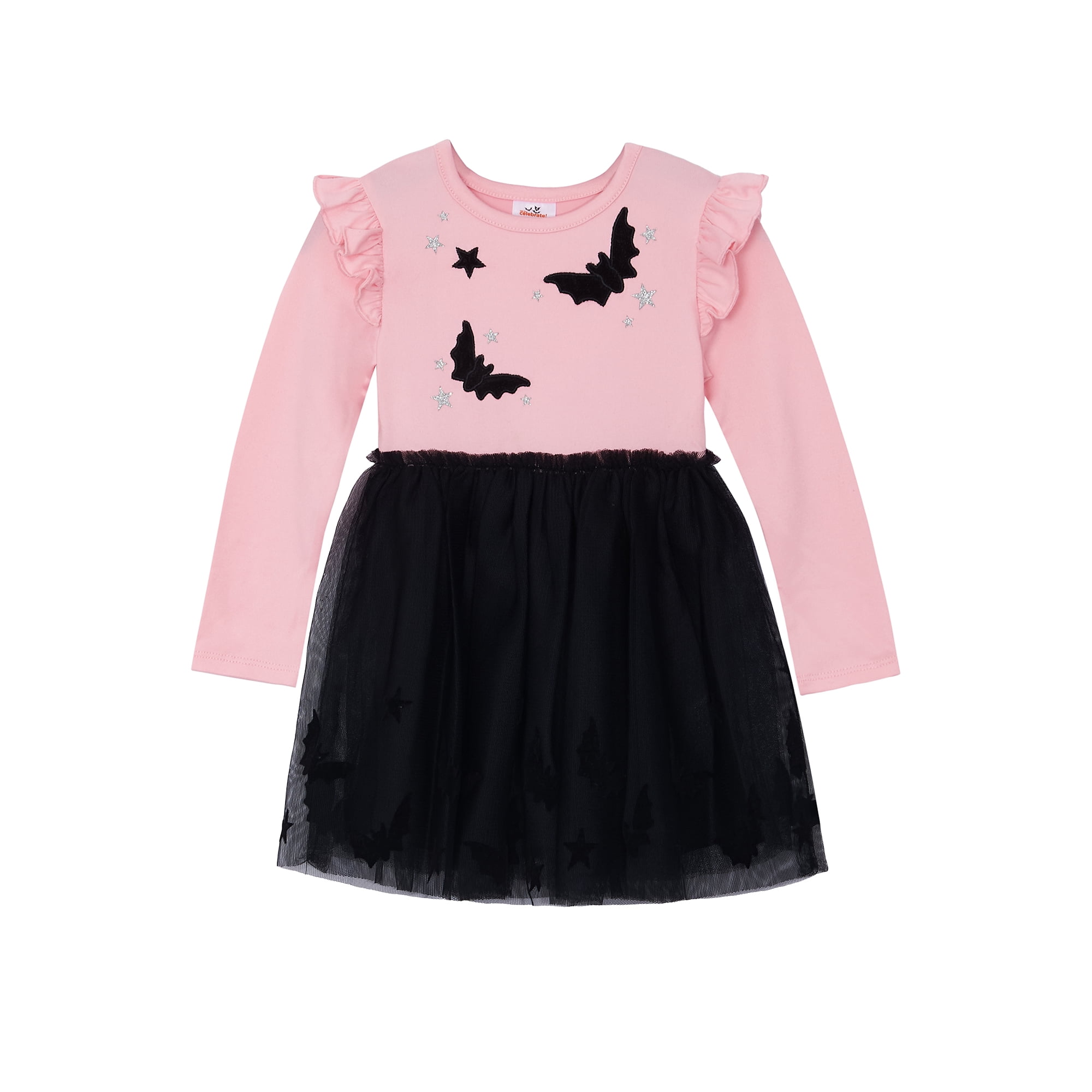 Way to Celebrate Toddler Girl Halloween Tutu Dress, Sizes 12M-5T