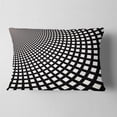 thumbnail image 2 of Designart Fractal Square Pixel Mosaic Illustration - Abstract Throw Pillow - 12x20, 2 of 5