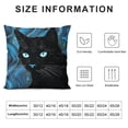 thumbnail image 6 of COMIO  Decorative Cat Pillow Covers Art Throw Cushion Case for Sofa Bed Home Decor Set of 2 Square Pillow Case Two Side Printed, 6 of 6