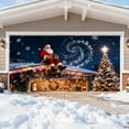 thumbnail image 2 of LLDYYDS 2025 Christmas Garage Door Cover Truck Holiday Banner Large Outdoor Festive Home Decoration Polyester Garage Entry, 2 of 4