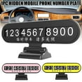 thumbnail image 2 of CAROOTU Car Temporary Parking Phone Numbers Sign Parking Luminous Numbers Plate Sticker Phone Number Holder, 2 of 8