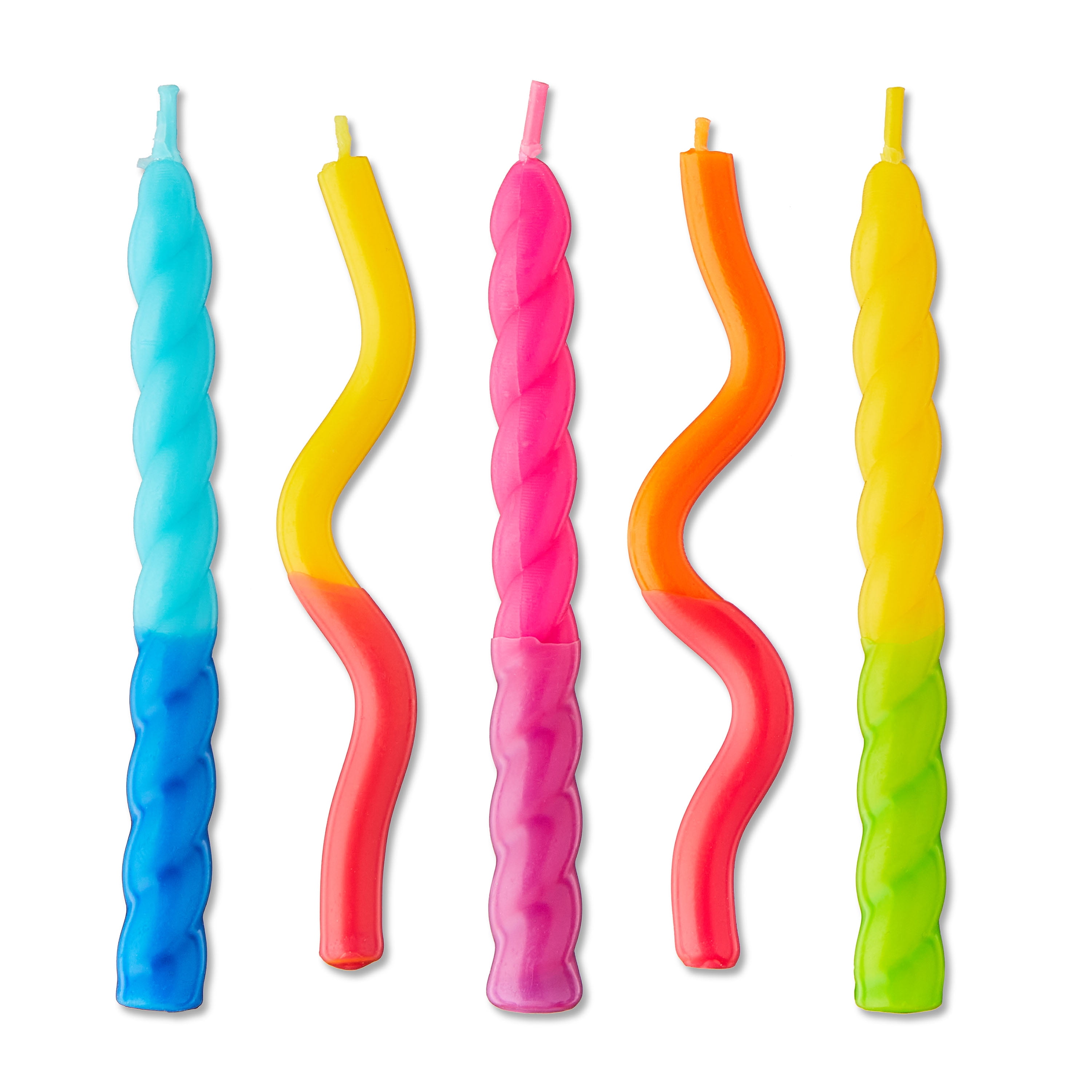 Multicolor Swirl Birthday Candle Set, 5 Pieces, by Way To Celebrate