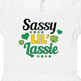 thumbnail image 4 of Inktastic Saint Patrick's Day Sassy Lil' Lassie with Shamrocks Girls Baby Dress, 4 of 5