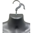thumbnail image 3 of DisplayTown 2 Pack Gray Male Mannequins Hollow Back Body Torso w/ Metal Stands with Metal Pole & Hanging Hook for Tshirt Display, S-M Sizes, 3 of 5