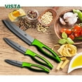 thumbnail image 4 of Ceramic Knife Set for Kitchen 5" 4" 3" Sharp Slicing Knives Fruit Paring Knives Sets Sharp Slicing Knives with Sheaths Covers Household Cutter Tools, 4 of 7