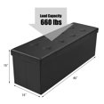 thumbnail image 2 of Patiojoy Large Folding Storage Faux Leather Stool Black, 2 of 10