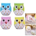 thumbnail image 1 of 4Pcs Children's Pencil Sharpener, Manual Pencil Sharpener Cute Cartoon Animal Owl Two Holes Pencil Sharpeners for Children, 1 of 5