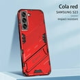 thumbnail image 1 of SaniMore for Samsung Galaxy S23 6.1" 2023 Armor Protective Cover Rugged PC Backplane with Hidden Kickstand Anti-fall Drop Resisitant Shockproof [Light & Thin] Hybird Case For Galaxy S23, Red, 1 of 6